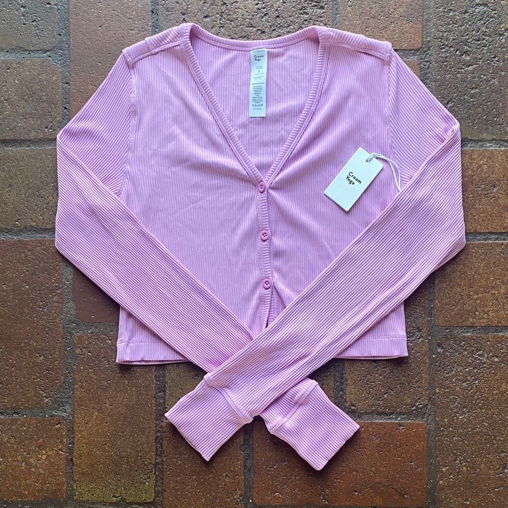 Elegant Pink Ribbed Crop Top